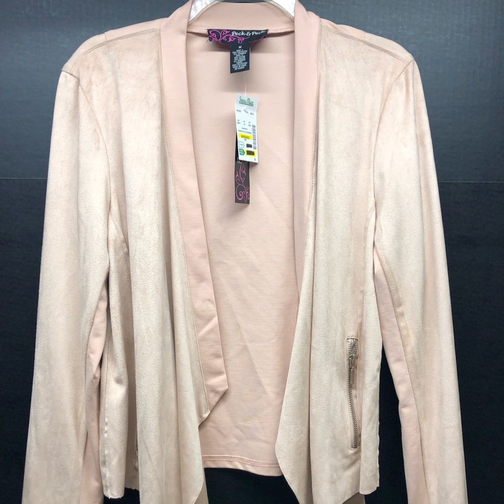 Peck & Peck women’s Drape Faux suede Jacket